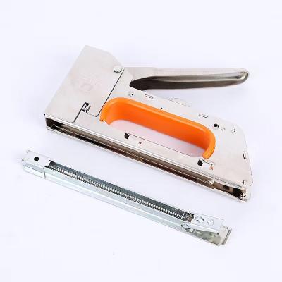 China Power Metal Hand Heavy Duty Nail Tacker Kit Manual Stapler For Wood for sale