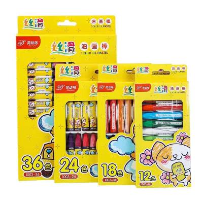 China Bright Colors 18/24/36 Multi-color Colors Art Supplies Office and School Supplies Wax Caryon Crayons For Kid for sale