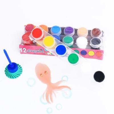 China High Quality Kids Art Supplies Watercolor In Plastic Tray Packaging Bright Color Capacity for sale