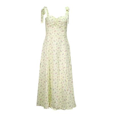 China European and American women's lace backless sexy anti-static floral skirt suspender dress for sale