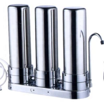 China Household Household 3 Stages UF 304 Stainless Steel Purifier Water Filter for sale