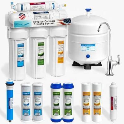 China Household 5 Stage 6 7 Stage Reverse Osmosis Water Filter System With 50gpd RO System Water Filter for sale