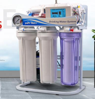 China Household 5 Stage Water System /6 /7 RO Water Purifier Reverse Osmosis Stand Water Filter With UV for sale