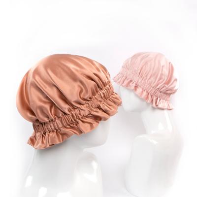 China Luxury Silk Turban Silk Nightcap 6A Satin Hair Hood for sale