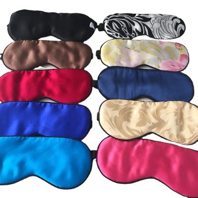 China Anti-wrinkle Sleep Eye Mask Silk Blindfold For Night Sleep Travel Nap for sale