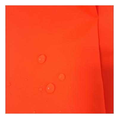 China Waterproof Nylon Fluorescent Orange 210D Anti-ultraviolet PU Coated Windsock Fabric for sale