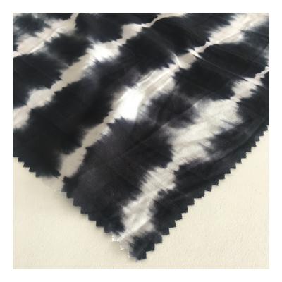 China Plain 100% Rayon Cotton Chiffon Tie Dye Fabric for sale