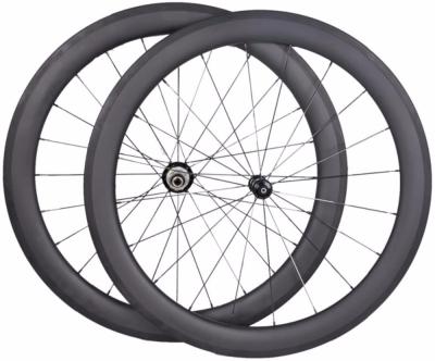 China The Road Goes Cycling Factory Sale! ! OEM 700c Tubular Carbon Road Bike Full Toray Rims Wheels for sale