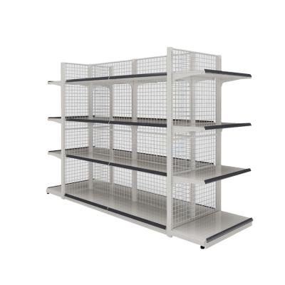 China Latest Double Sided Supermarket Shelf Designs, Customizable Supermarket Shelves for sale