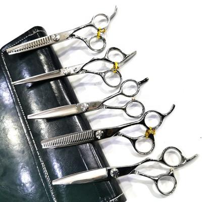 China Professional Right Handed Scissors Hair Cutting Scissors Set 5.5 Inch Stainless Steel Suit Barber Hair Shears Hair Cutting for sale