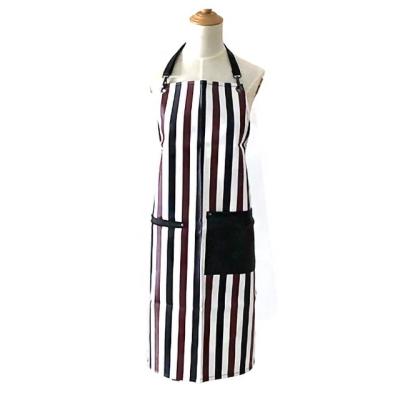 China China Good Cleaning Apron with Pocket Hairdresser Leather Apron Custom Bib Stand Up Bar Salon Cape Waterproof Gown for sale