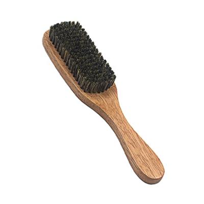 China Professional Vegan 360 Palm Wave Boar Wood Bristle Palm Wave Hairdresser Paddle Brush Beard Cleaning Brush for sale