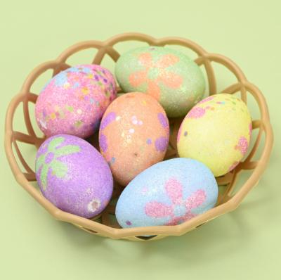 China Foam E05 Easter egg decoration egg painted bubble egg ornaments Easter home decoration wholesale and retail for sale