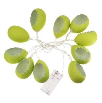 China E08 egg battery light string light Easter decoration LED light broken Christmas deco with shell direct sales 10 plastic border for sale