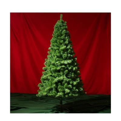 China Family Market Fast Delivery 240cm PVC Ornaments Decoration Green Plastic Artificial Christmas Tree for sale