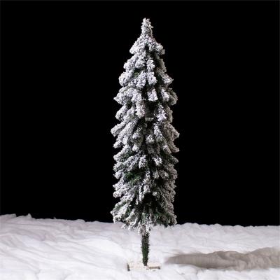 China Cheap Family Market Factory Price 120cm Outdoor Pencils Ornament PVC Snowfall Artificial Christmas Tree for sale