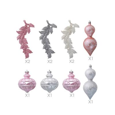 China Plastic Custom Shaped Q22 Ornaments Set Christmas Tree Ornaments 11 Christmas Ornaments Low Price Factory Wholesale for sale