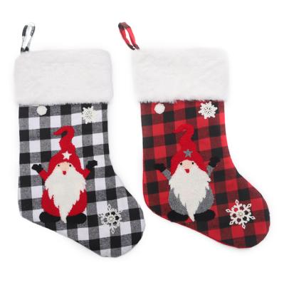 China Christamas Decoration S02 Christmas Socks Gift Bag Santa Claus Decorations Christmas Gifts Gifts Stain Pendant Products for sale