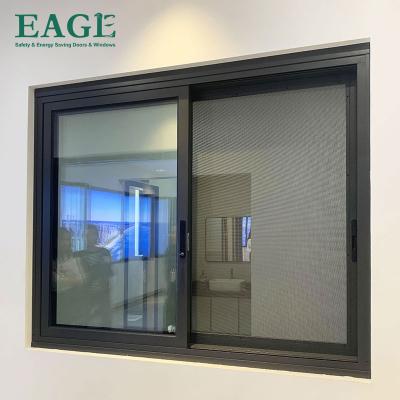 China Commercial Aluminum Window Design Craftsman 100mm Series Sliding Window Australia Standard for sale