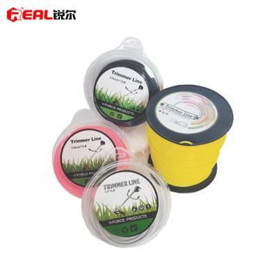 China Hot Sale China Supplier Nylon OEM Customized 3.0mm 280m 3LB 5LB Square Grass Trimmer Line for sale