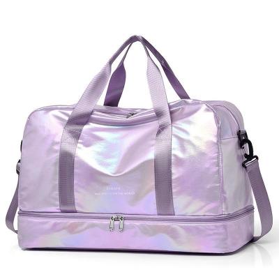 Cina Borsa da fitness unisex rettangolare in viola con grande capacità in vendita