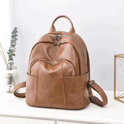 China Unisex PU Leather Travel Backpack for Girls Waterproof and Environmentally Friendly for sale