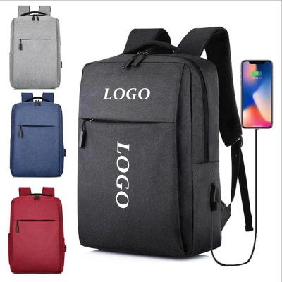 China Custom LOGO Laptop Backpack for mens Business sac a dos Waterproof Oxford mochilas School Student Backpack with USB for sale