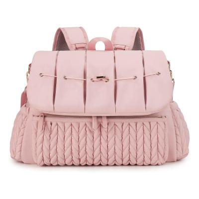 China Großhandel Baby Windelbeutel Kleiner Windel Rucksack Stilvolle Reise Mini-Mutterschafts-Tagtasche Muttertasche für Frauen Tote-Tasche zu verkaufen