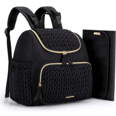 China Bolso de fraldas para bebês Bolso de fraldas pequeno Mochila de viagem elegante Mini Mochila de dia de maternidade Saco de mamã para mulheres Saco casual à venda