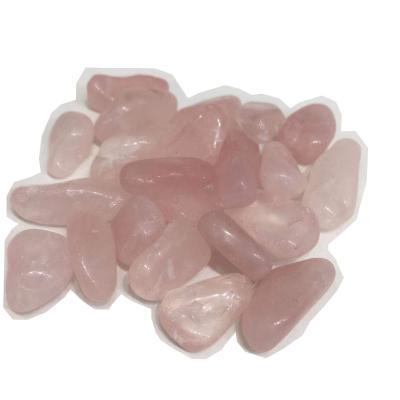 China Natural Rough Quartz Rose Crystal Tumbled Stones from China Rose Pink Crystal Specimen Raw for sale