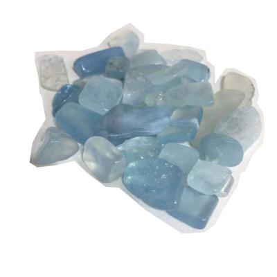 China Wholesale Bulk Natural Blue Aquamarine Crystal Tumbled Stone For Healing Decoration From China for sale