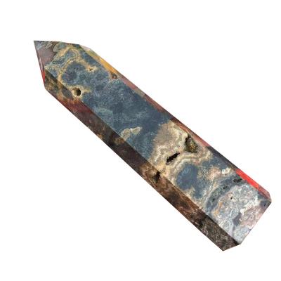 China Wholesale Bulk Natural Spiritual Ocean Jasper Quartz Point Wand Stone from China for Healing Crystals Crafts for sale