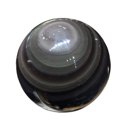 China China Wholesale Natural Rock Hand Carved Rainbow Obsidian Crystal Ball for sale