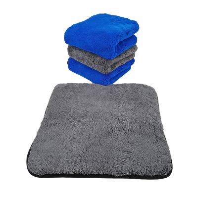 China Other Size Coral Fleece Duster Wiping Cloth Double Side Hot Sale Customized Car Wash Drying Towel for sale