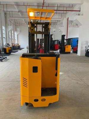 China Electric Pallet Stacker Warehousing Equipment Stacking Goods Between Shelves Side Standing for sale