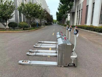 China Electric Manual Pallet Jack Stacker Pallet Mover Stainless Steel  SUS 304 2000 KGS for sale