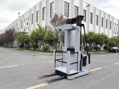 China Standing Electric Pallet Picker Battery-Powered Order Picker 1000 KG Lift Height 6000 Meters for sale