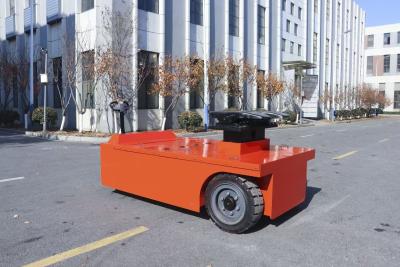 China 20000 KGS Electric Towing  Tractor Mechanical Steering Walk Style Four Wheel Solid Tire Load-bearing Structure for sale