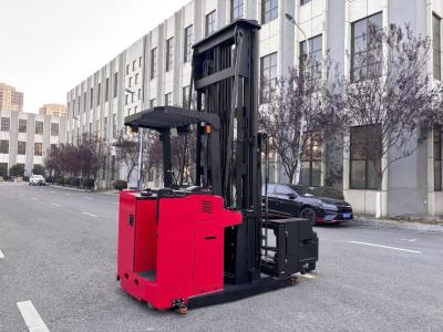 China Narrow Aisle Operations Three-way Electric Pallet Stacker Fork Rotated Left and Right Rated Weight 1500 KG Lifting Height  7000 MM for sale