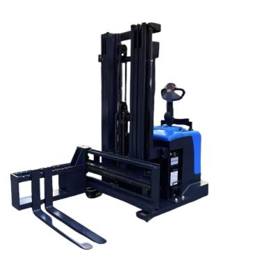 China Three-way Electric Pallet Stacker  Forklift Narrow Aisle Operations Rated Capacity 1500 KG Max.Height  7000 mm High-Density Storage Environments for sale