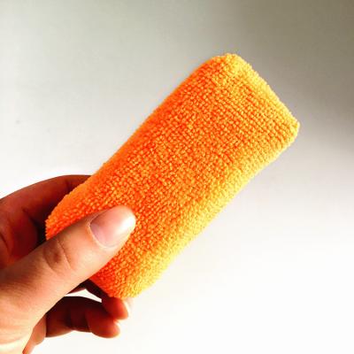 China Small Applicator 450pcs/ctn Soft Orange Pad Wax Microfiber Sponge for sale