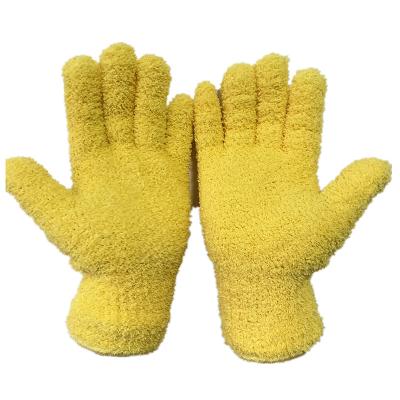 China Effective Five-finger Car Wash Glove House Microfiber Cleaning Glove for sale