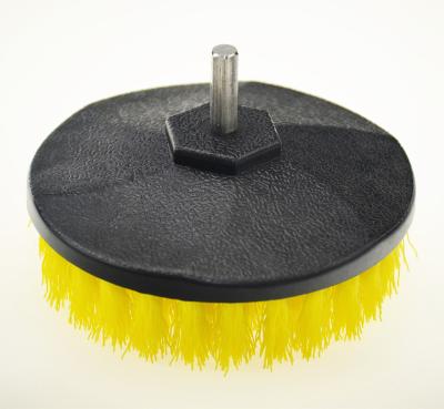 China Sustainable Car Detailing Plastic 5 Inch Drill Brush Soft Bristle Medium Bristle Stiff Bristle for sale