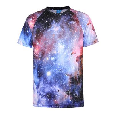 China Anti-Wrinkle Anti-pilling Polyester/Cotton Short Sleeve Sublimation Printed T-Shirt for sale