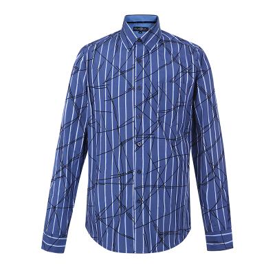 China OEM Service Anti-pilling Polyester Cotton Hawaiian Dress Print Casual Mens Shirts for sale