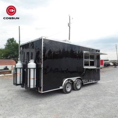 China Small AU USA Vegetable Processing Plant Concession Custom Standard Fast Food Trucks Mobile Food Trailer for sale