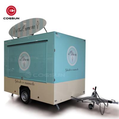 China Pizza Oven Equipped Concession Nationalwide Food Truck Commercial Catering Food Trailer Builder for sale