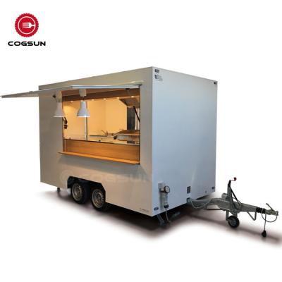 China Main Restaurant Concession Street Kitchen Truck Commercial Fast Food 20 Catering Mobile Food Outfitted Trailer For USA for sale