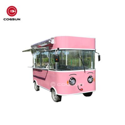 China Commercial supplying electric mobile rotisserie BBQ kebab chicken trailer snack truck for sale for sale