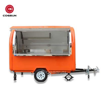 China Commercial Catering Logo Customization Support Color Promotion Mobile Food Size Trucks For Sale Hot Dog Food Cart Delivery Cart for sale